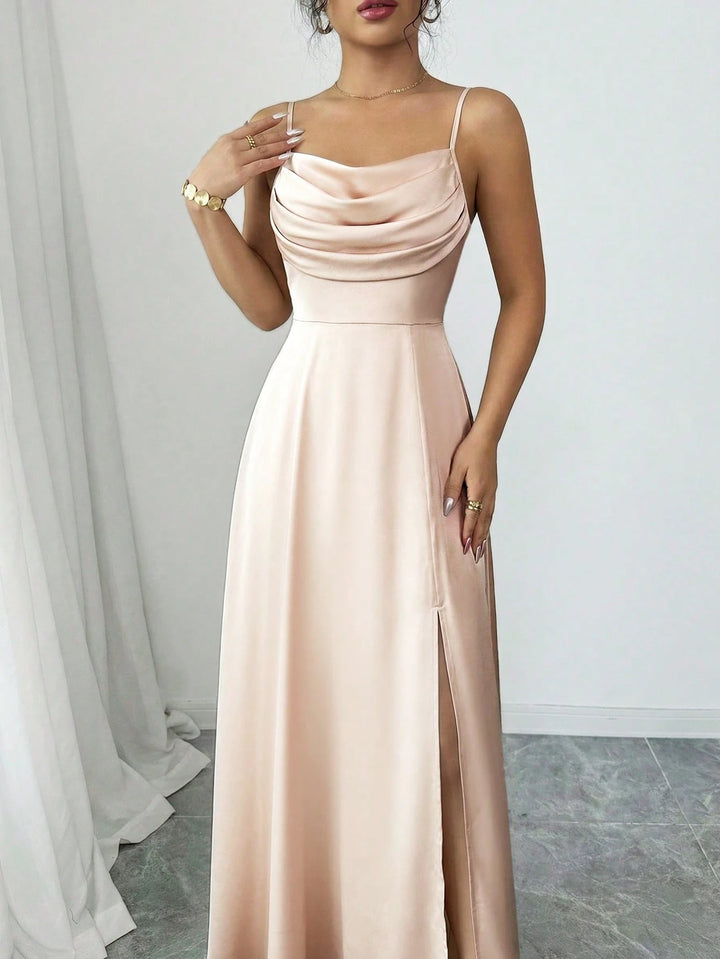 Rochie maxi SHEIN, bej