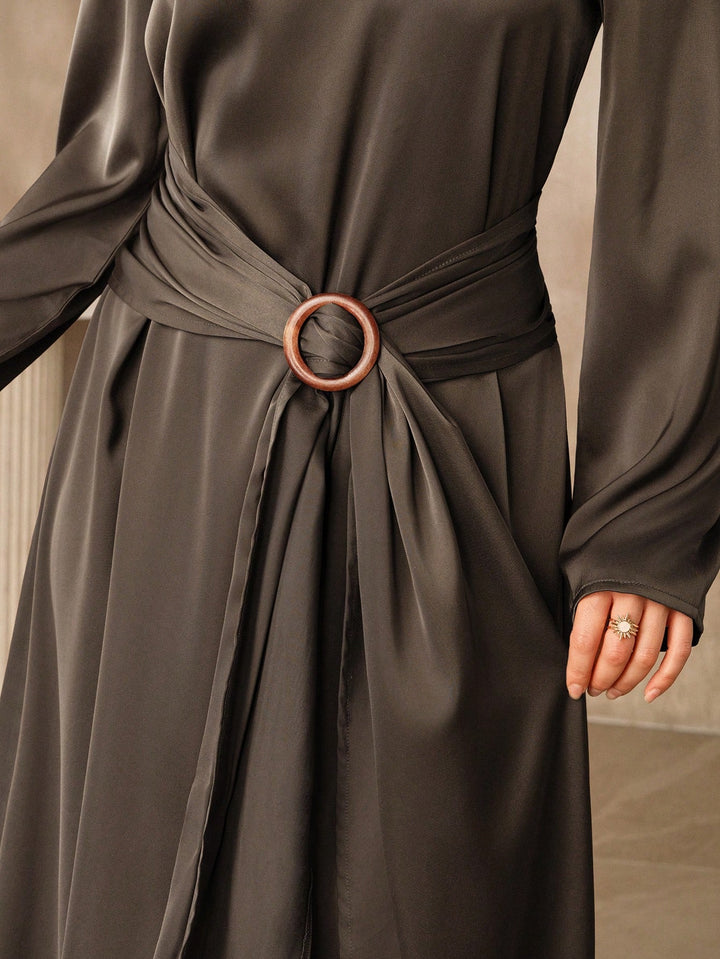 Rochie maxi SHEIN, maro