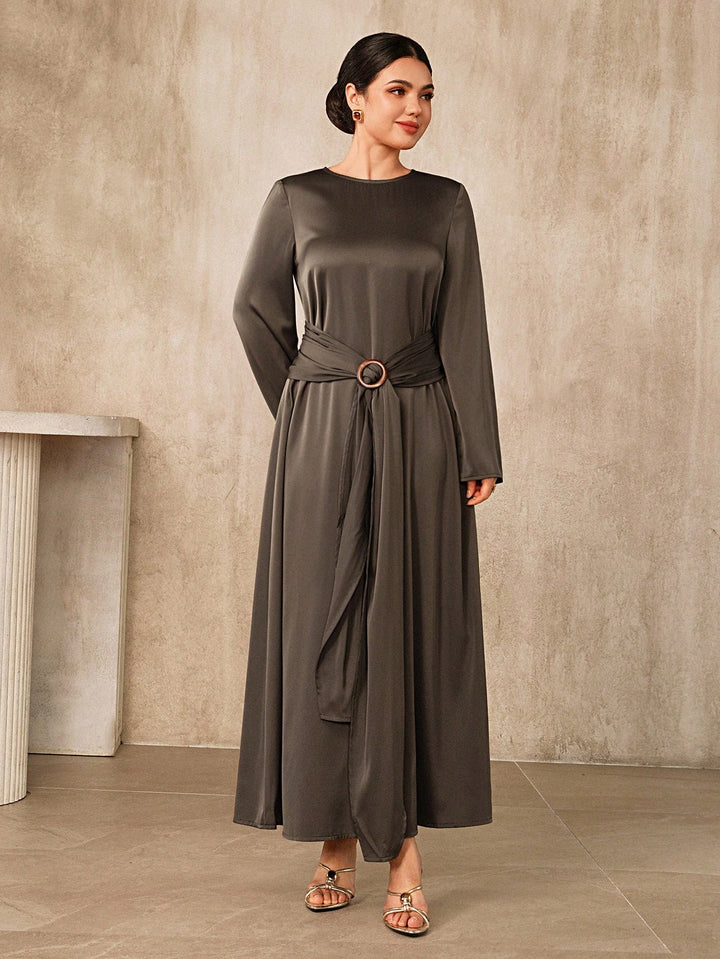 Rochie maxi SHEIN, maro