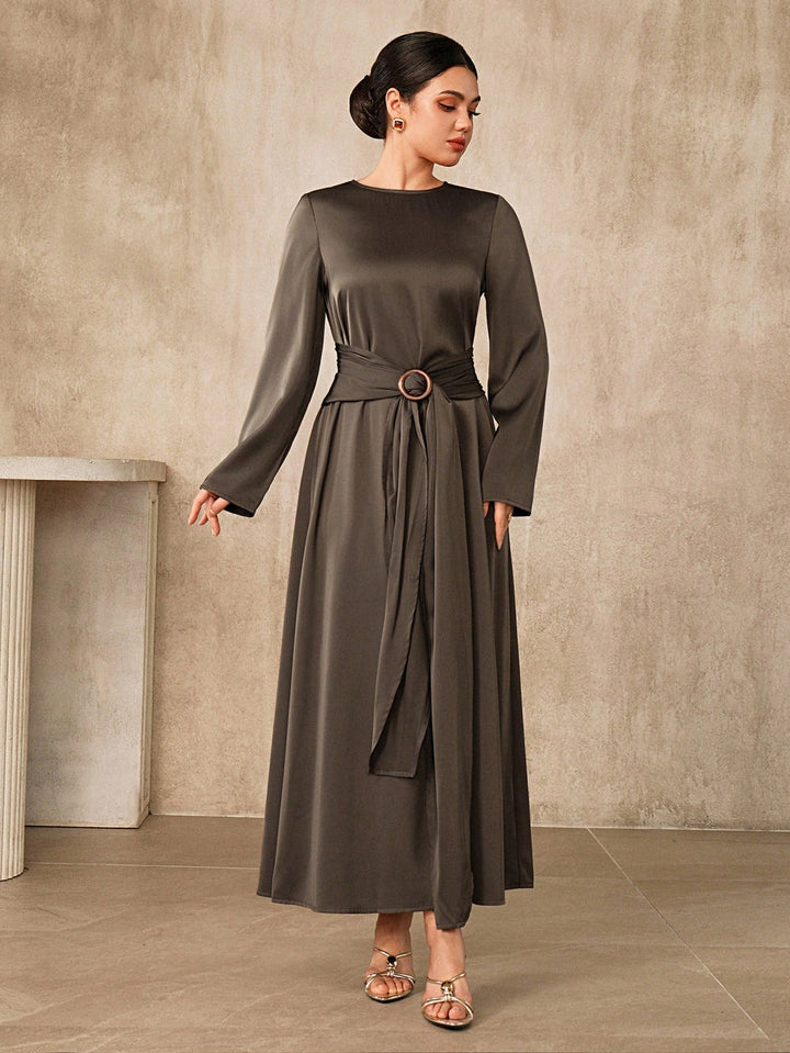 Rochie maxi SHEIN, maro