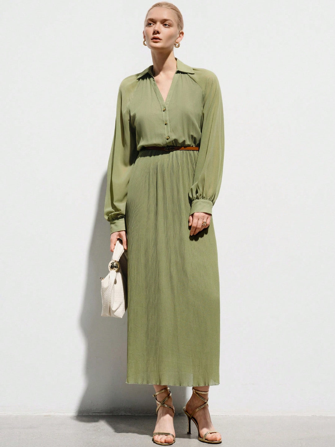 Rochie maxi SHEIN, verde