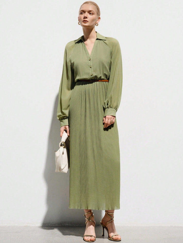 Rochie maxi SHEIN, verde
