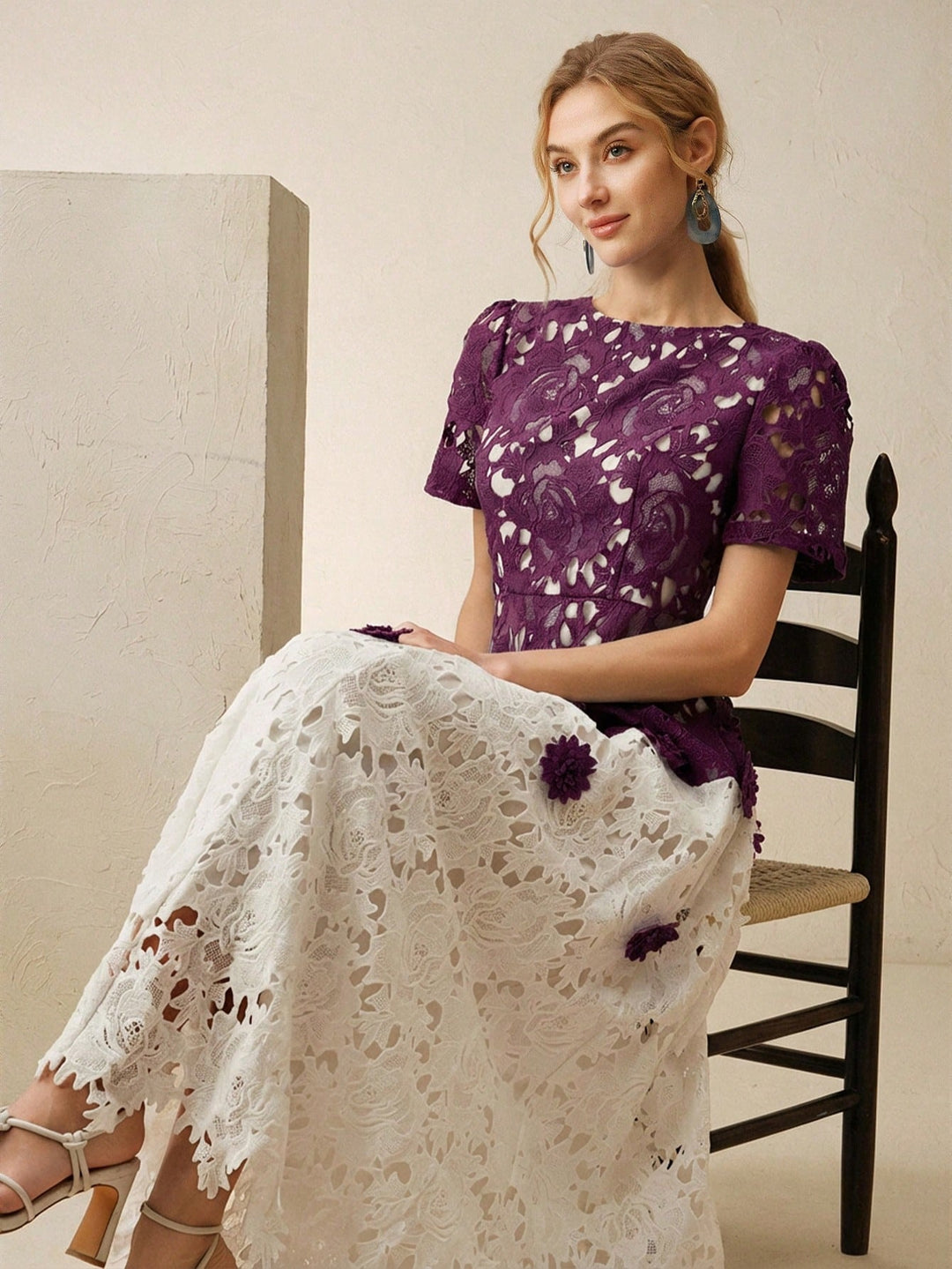 Rochie midi SHEIN, mov