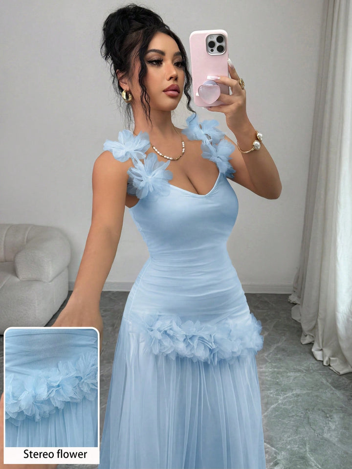 Rochie midi SHEIN, albastru
