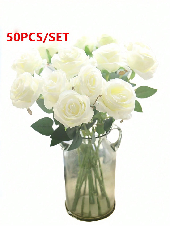 Floari artificiale SHEIN, alb