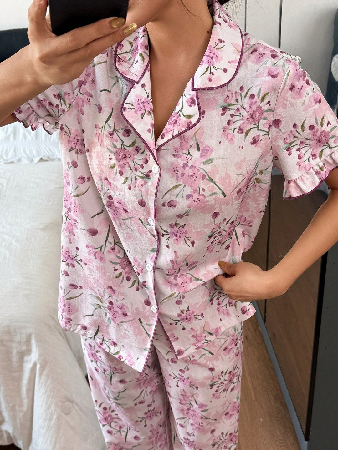 Compleu pijamale SHEIN, mix culori