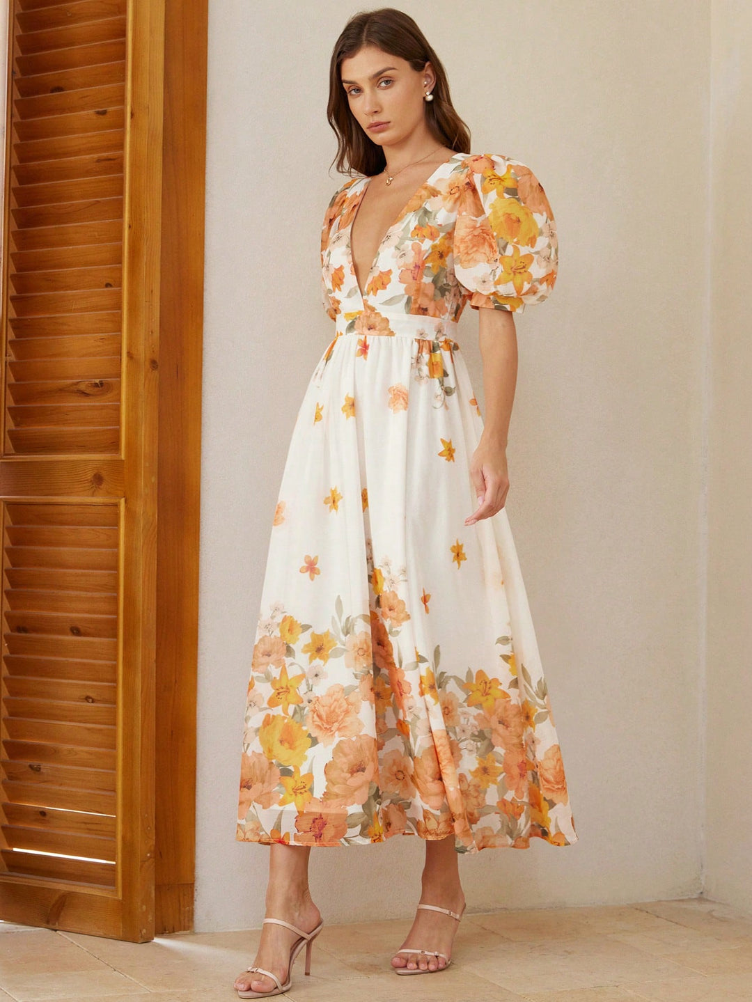 Rochie maxi SHEIN, mix culori