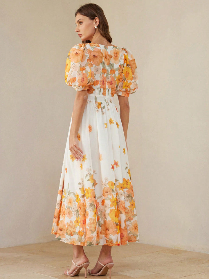 Rochie maxi SHEIN, mix culori