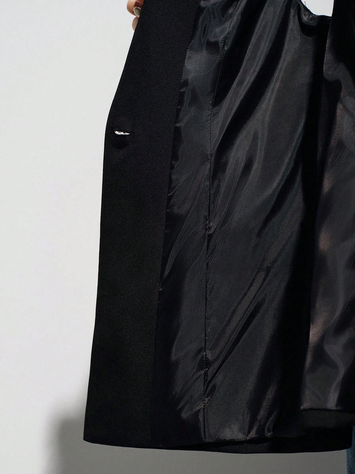 Sacou SHEIN, negru