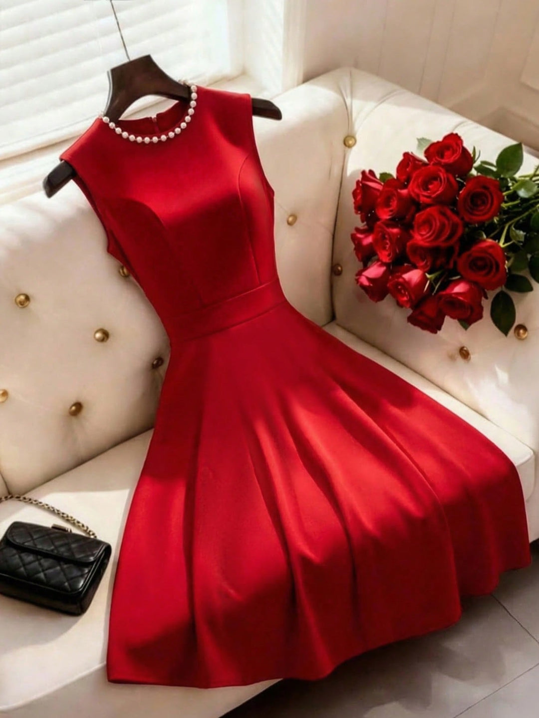 Rochie midi SHEIN, roșu