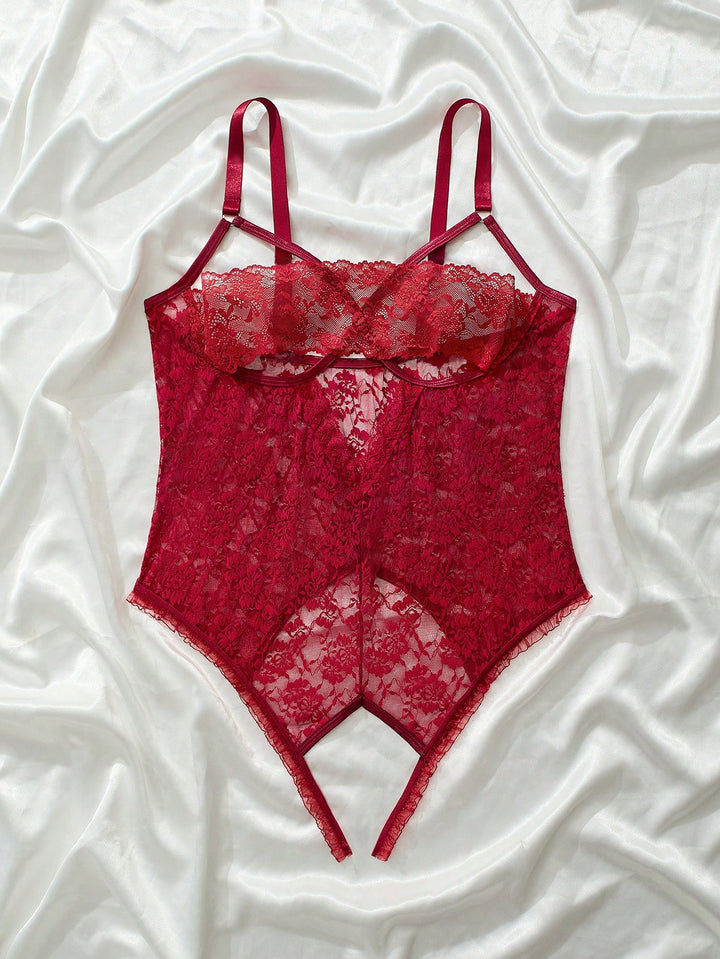 Test bodysuit SHEIN, bordó