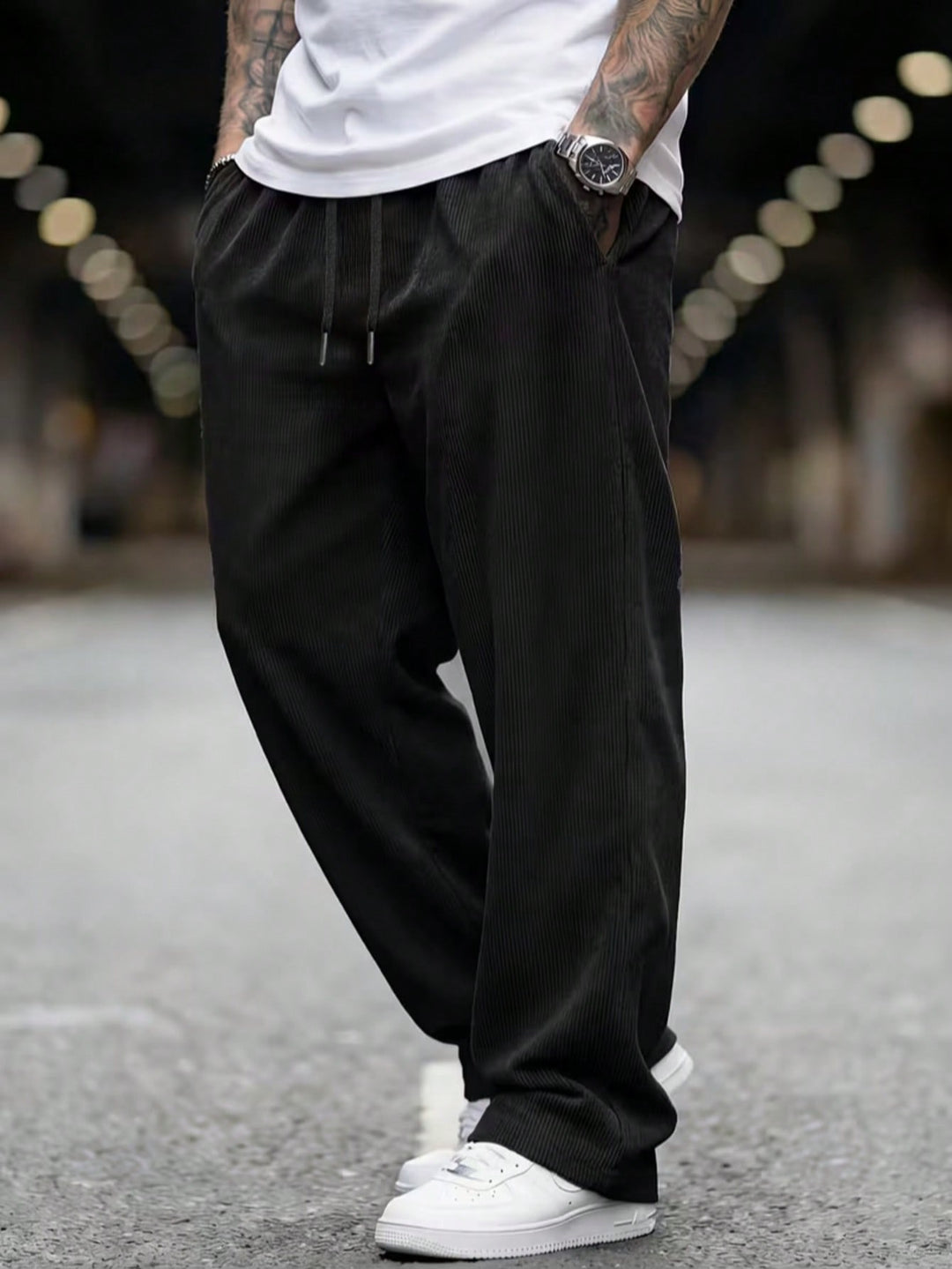 Pantalon SHEIN, negru