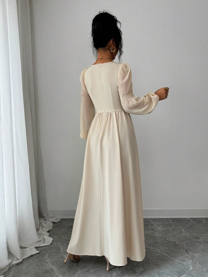 SHEIN Maxi Dress, Cream