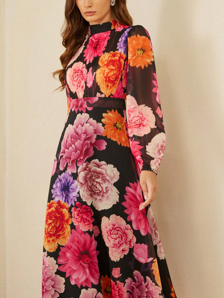 Rochie midi SHEIN, mix culori