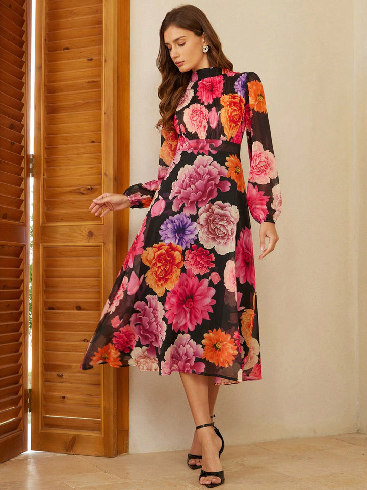 Rochie midi SHEIN, mix culori