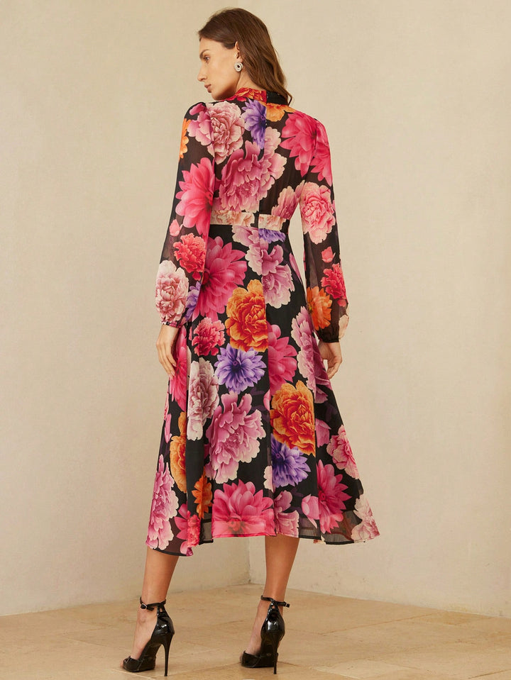 Rochie midi SHEIN, mix culori