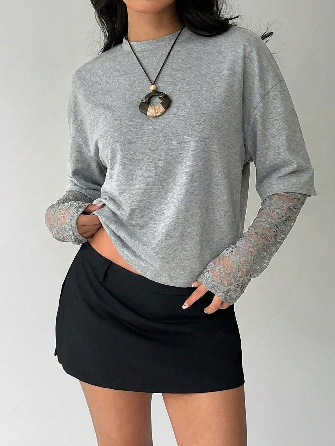Tricou SHEIN, gri