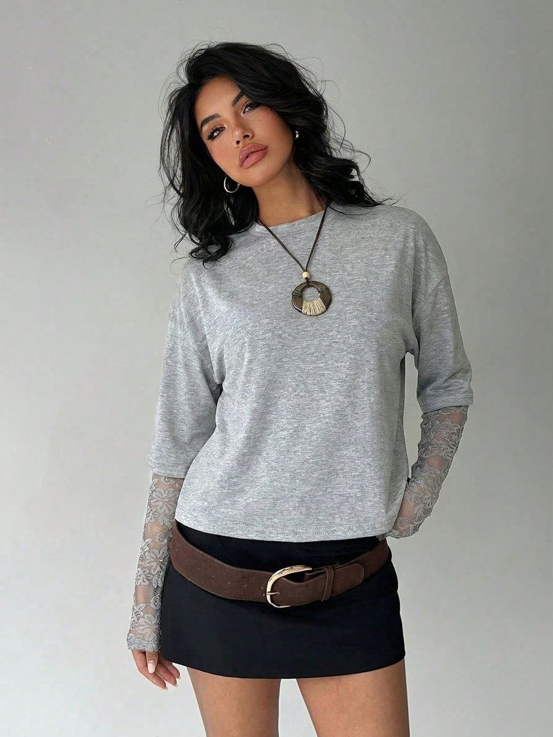Tricou SHEIN, gri