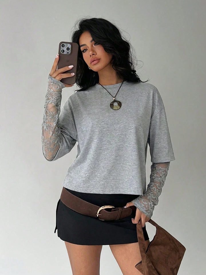 Tricou SHEIN, gri