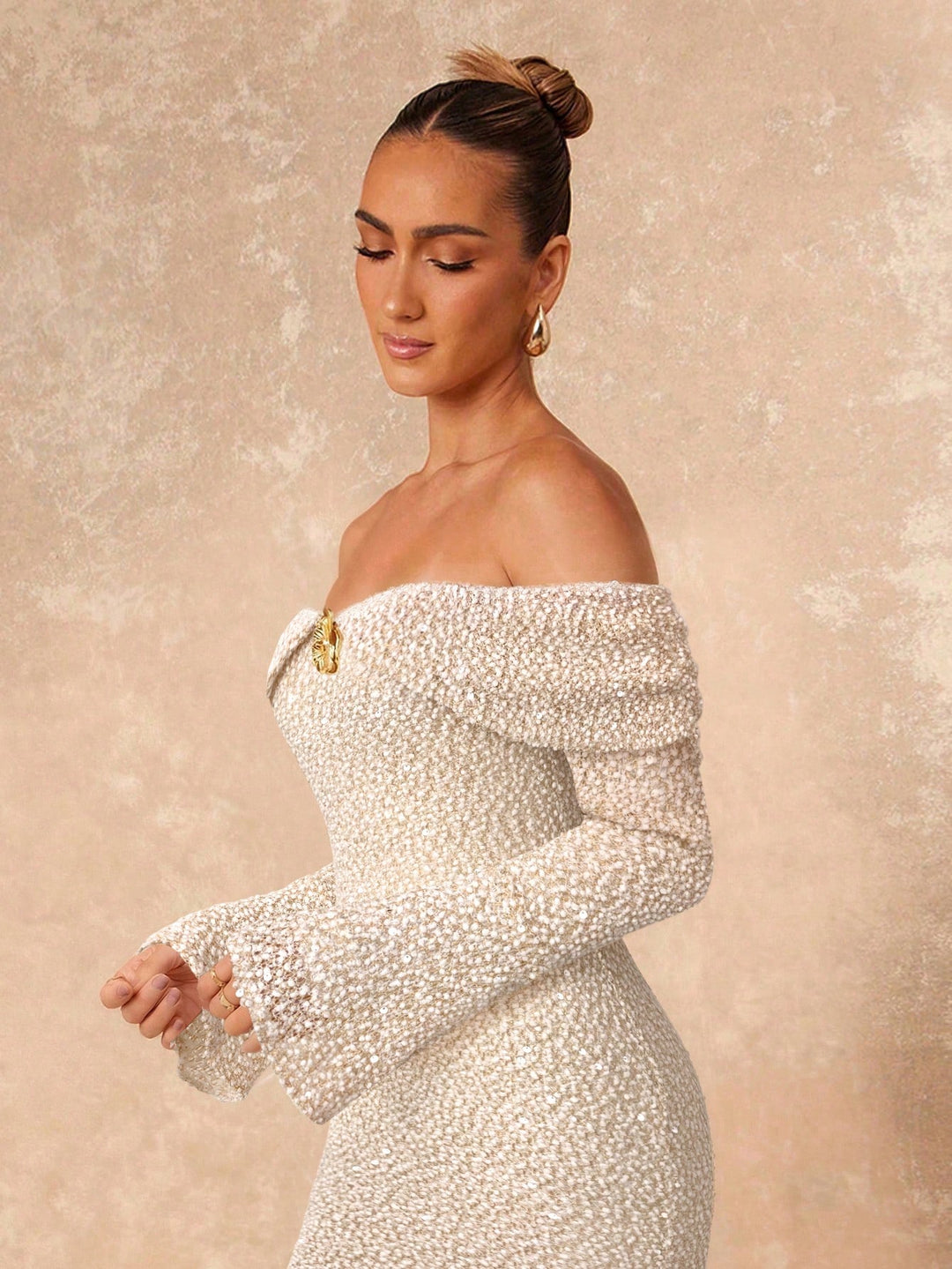 Rochie maxi SHEIN, kaki