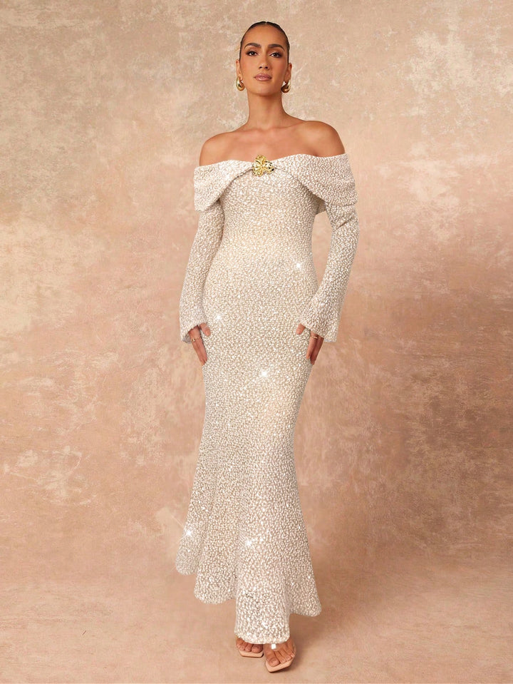 Rochie maxi SHEIN, kaki