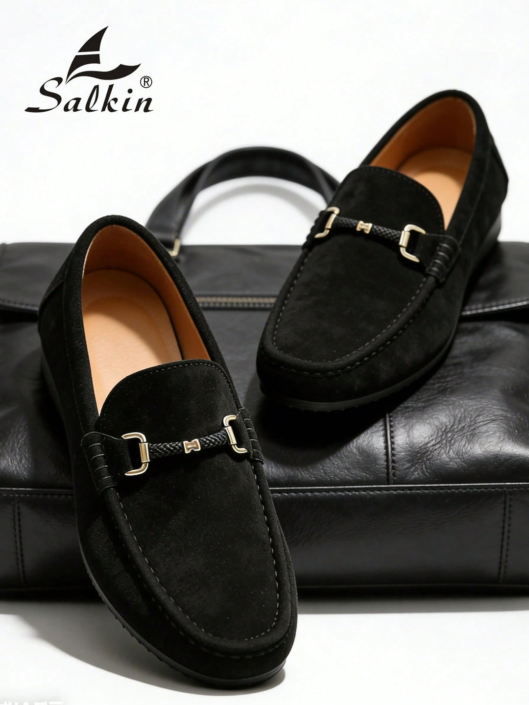 SHEIN mokaszin, fekete