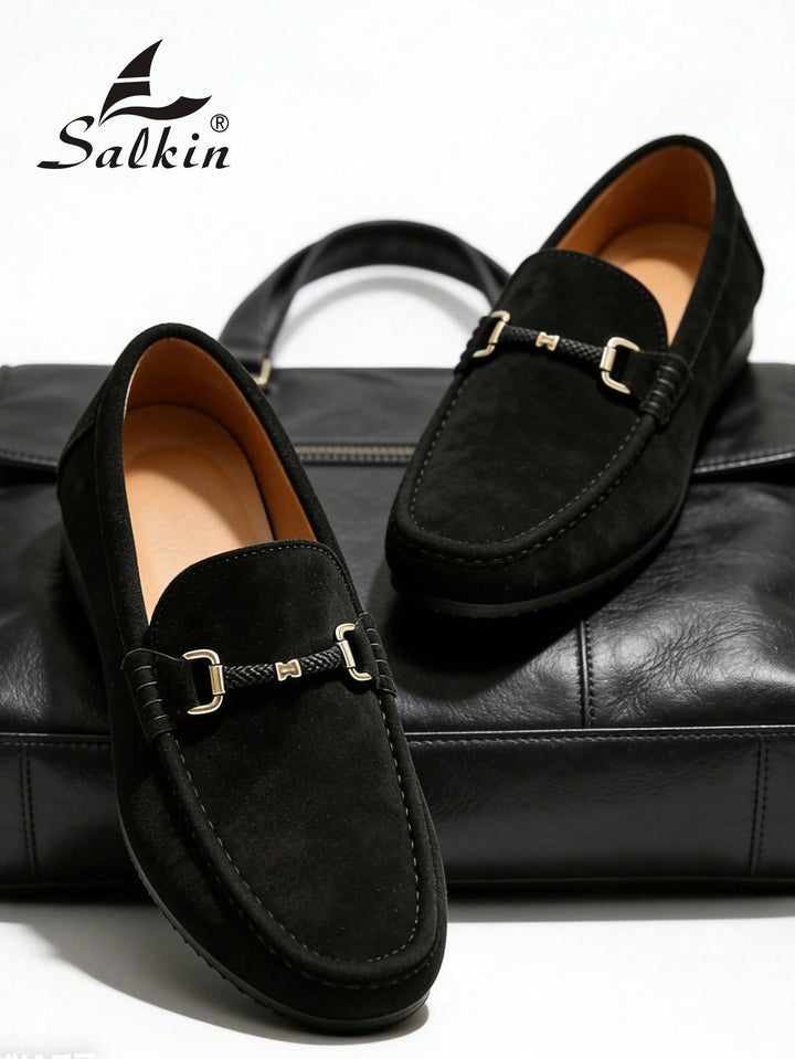 SHEIN mokaszin, fekete