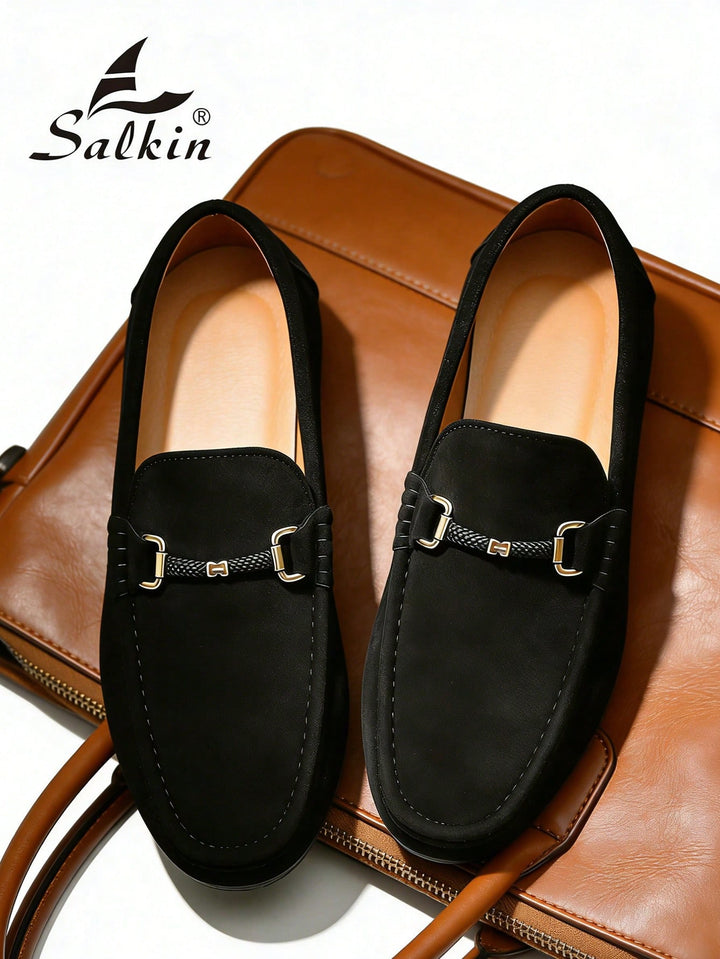 SHEIN mokaszin, fekete