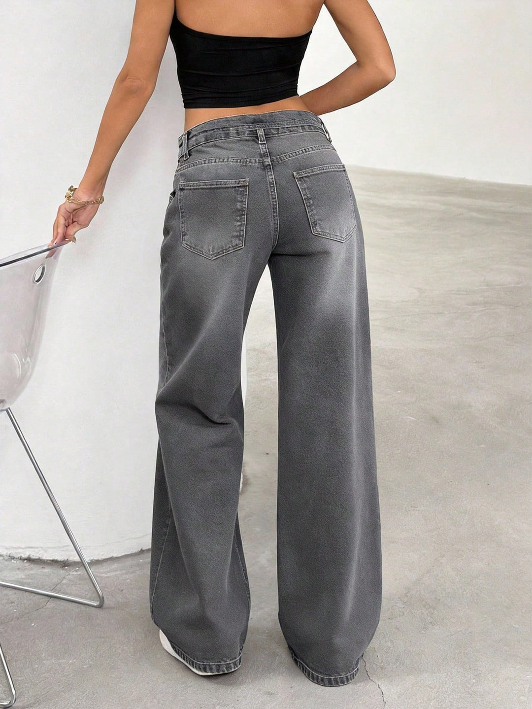 Jeans SHEIN, gri