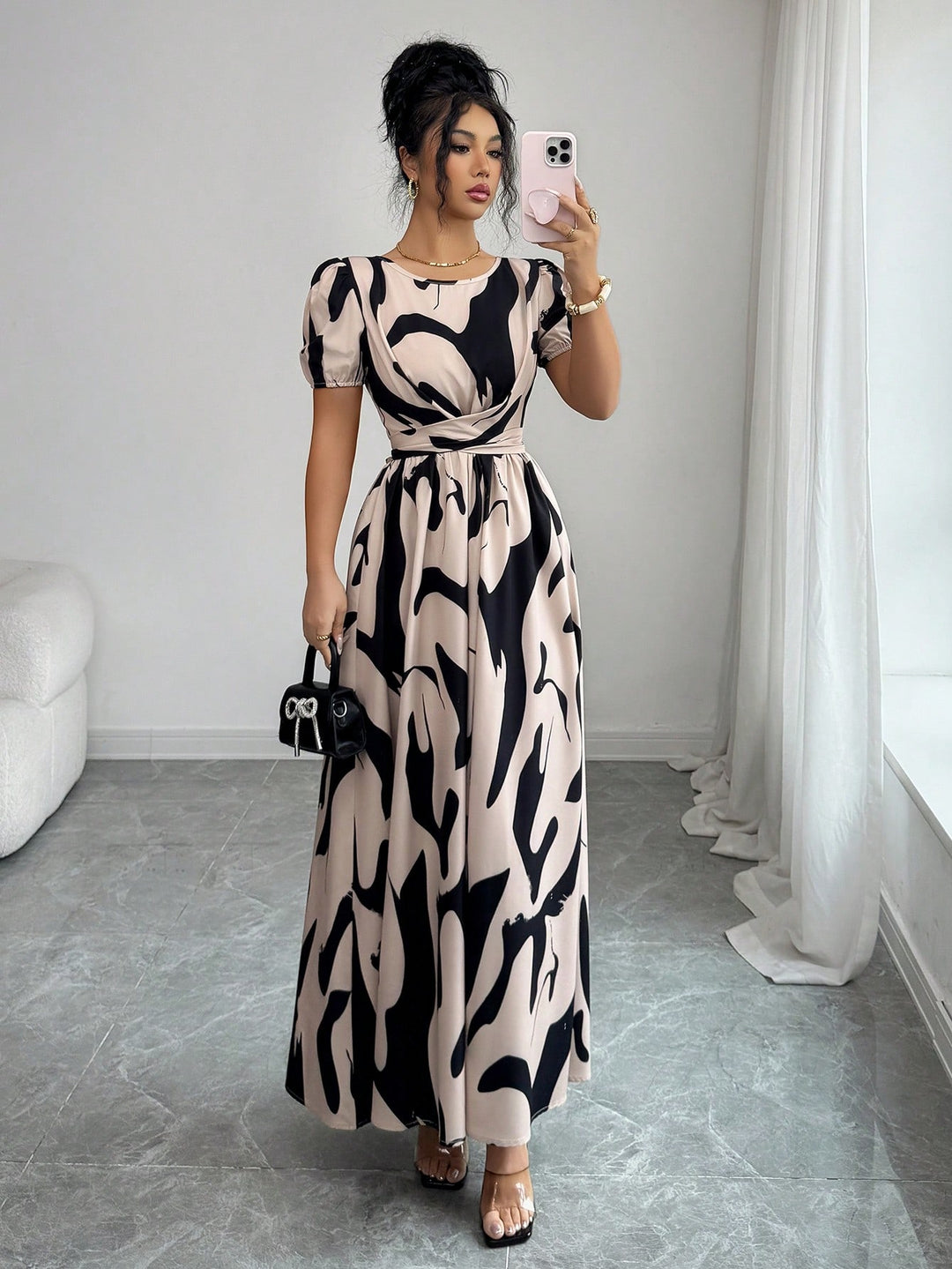 Rochie maxi SHEIN, mix culori