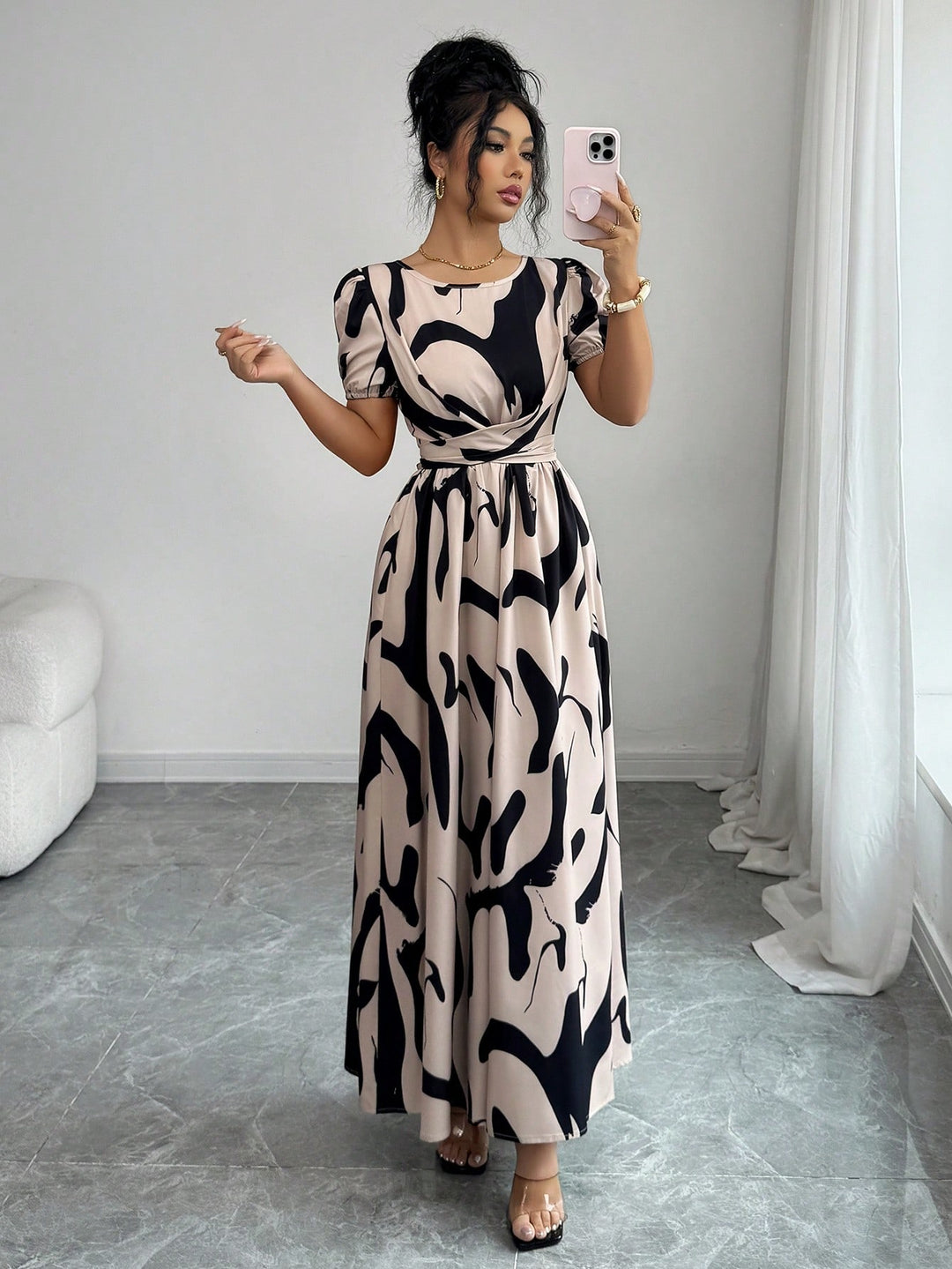 Rochie maxi SHEIN, mix culori