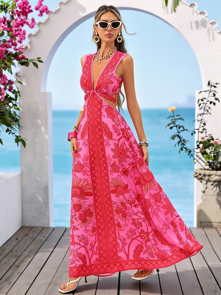 Rochie maxi SHEIN, roz