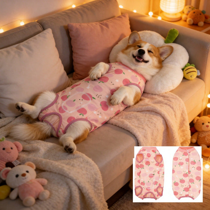 Costum de recuperare pentru animale SHEIN, roz