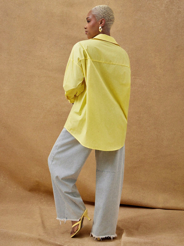 Top SHEIN, galben