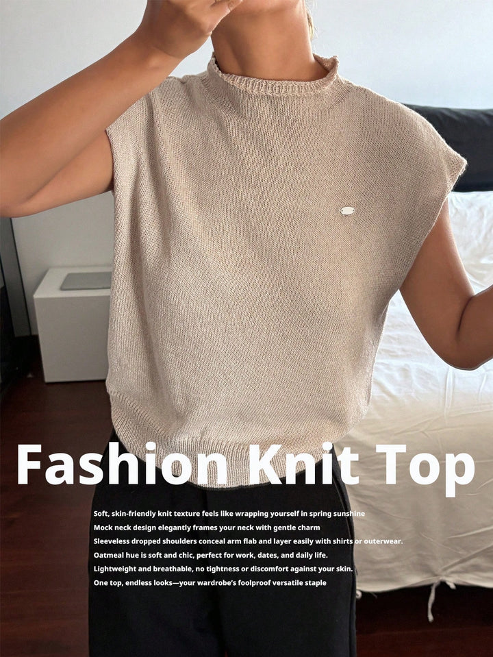 SHEIN khaki ujjatlan pulóver
