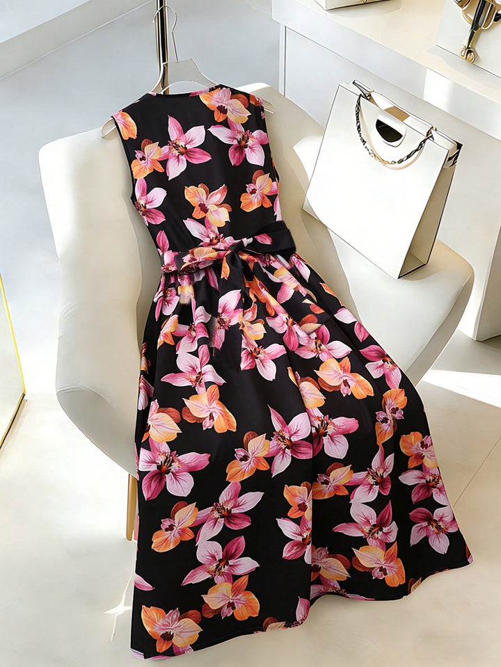 Rochie midi SHEIN, mix culori
