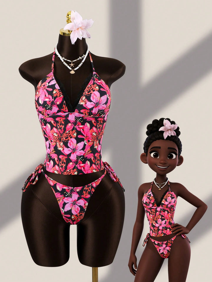 Costum de baie SHEIN, mix culori