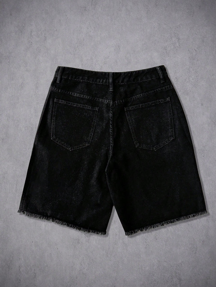 Pantaloni scurți SHEIN, negru