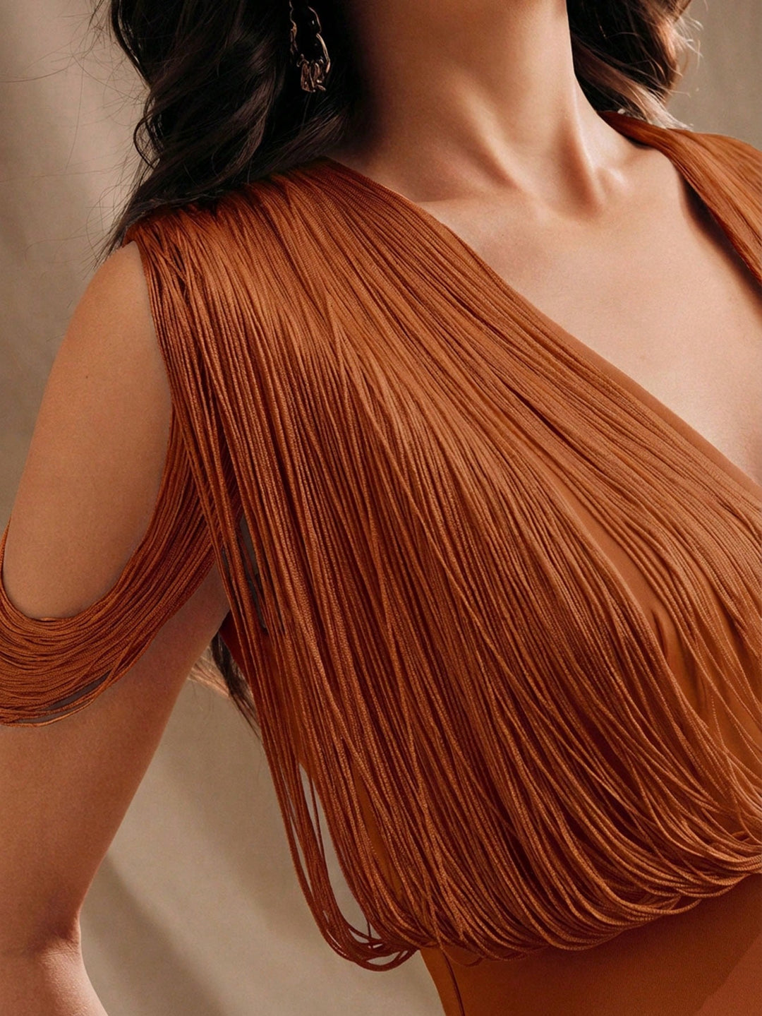 Rochie maxi SHEIN, maro