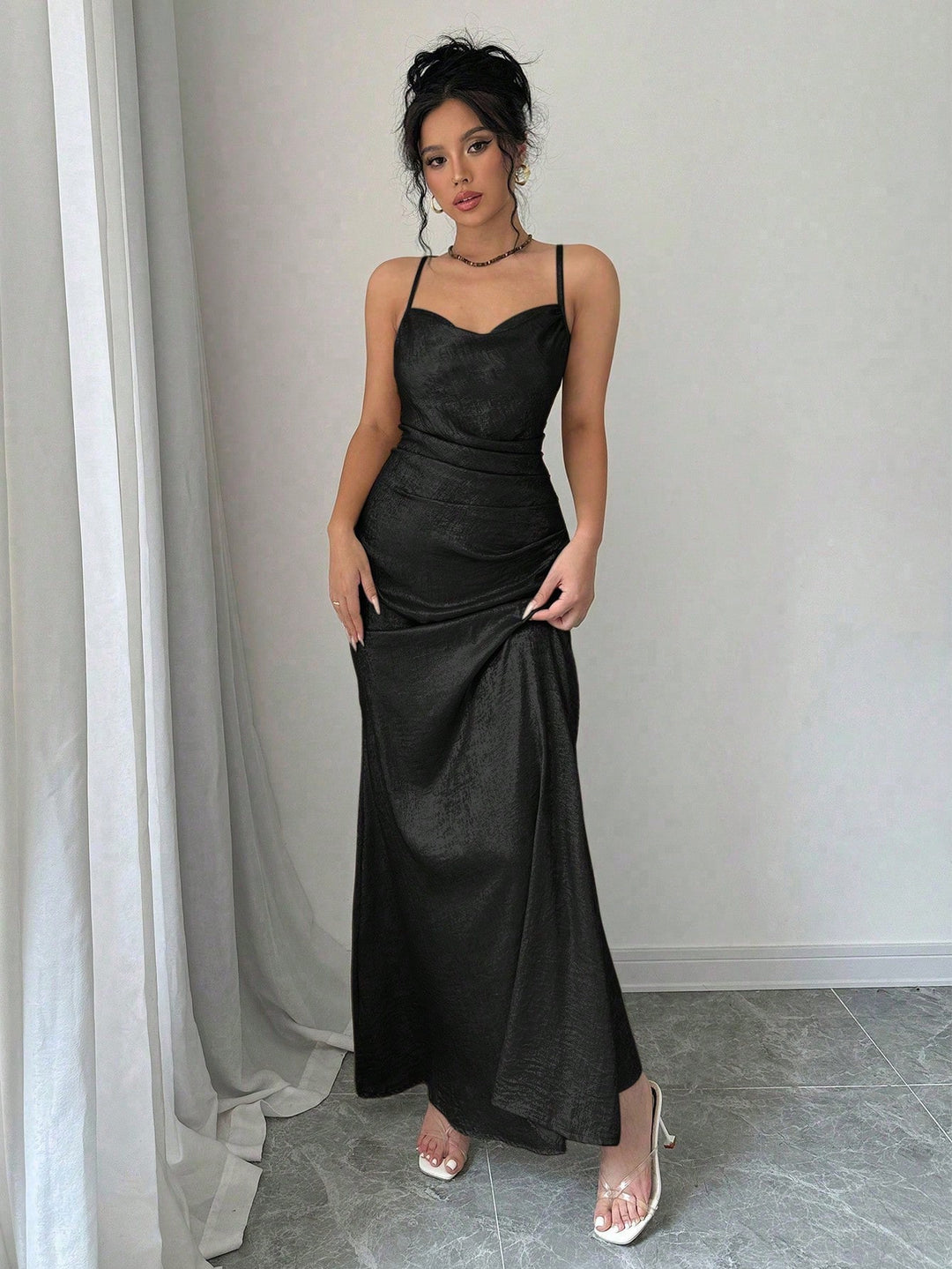 Rochie maxi SHEIN, negru