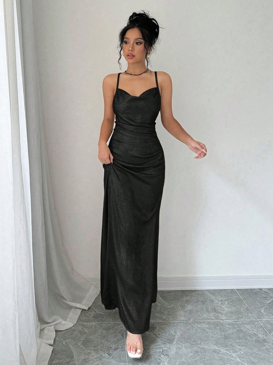 Rochie maxi SHEIN, negru