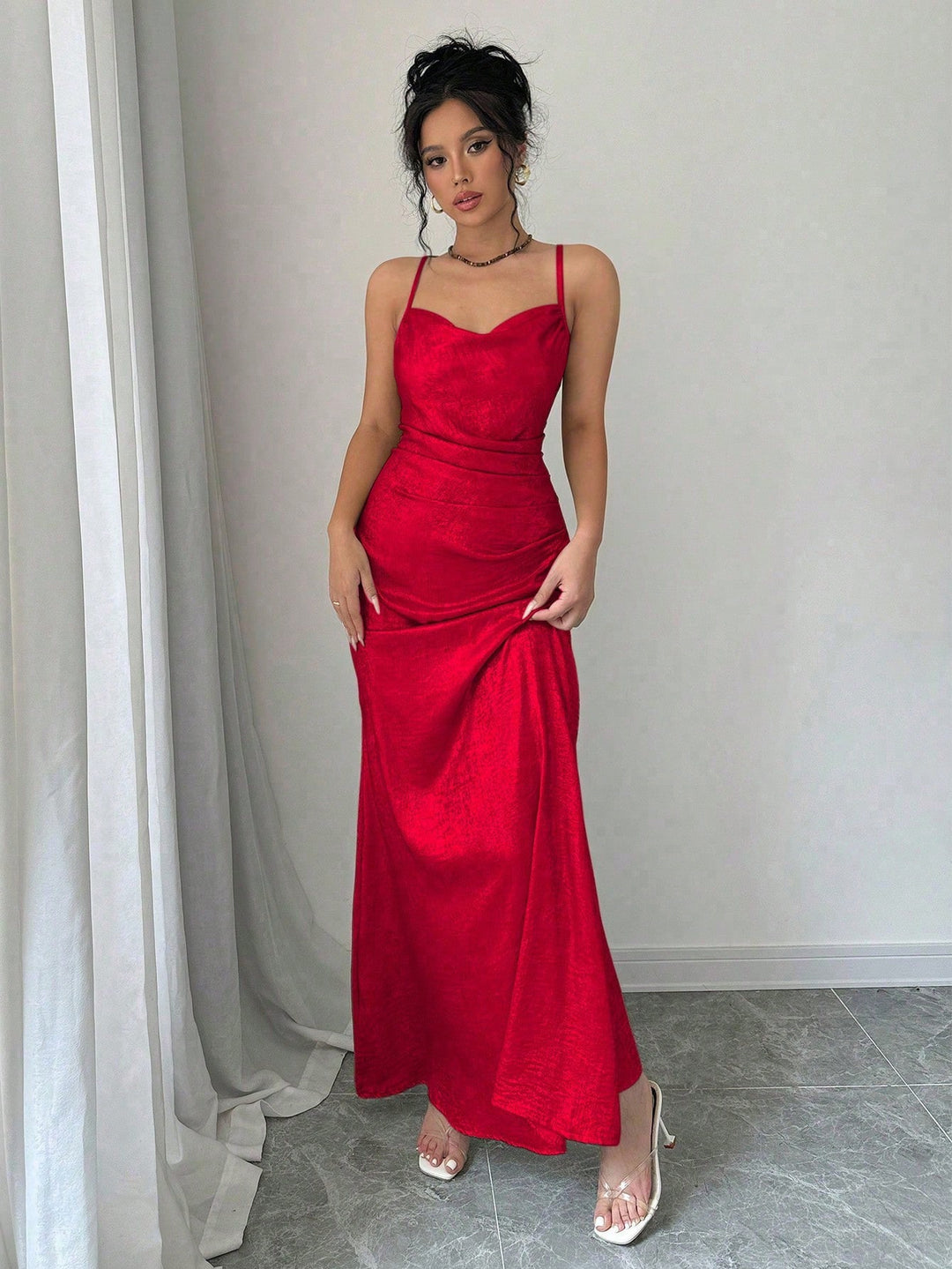 Rochie maxi SHEIN, roșu