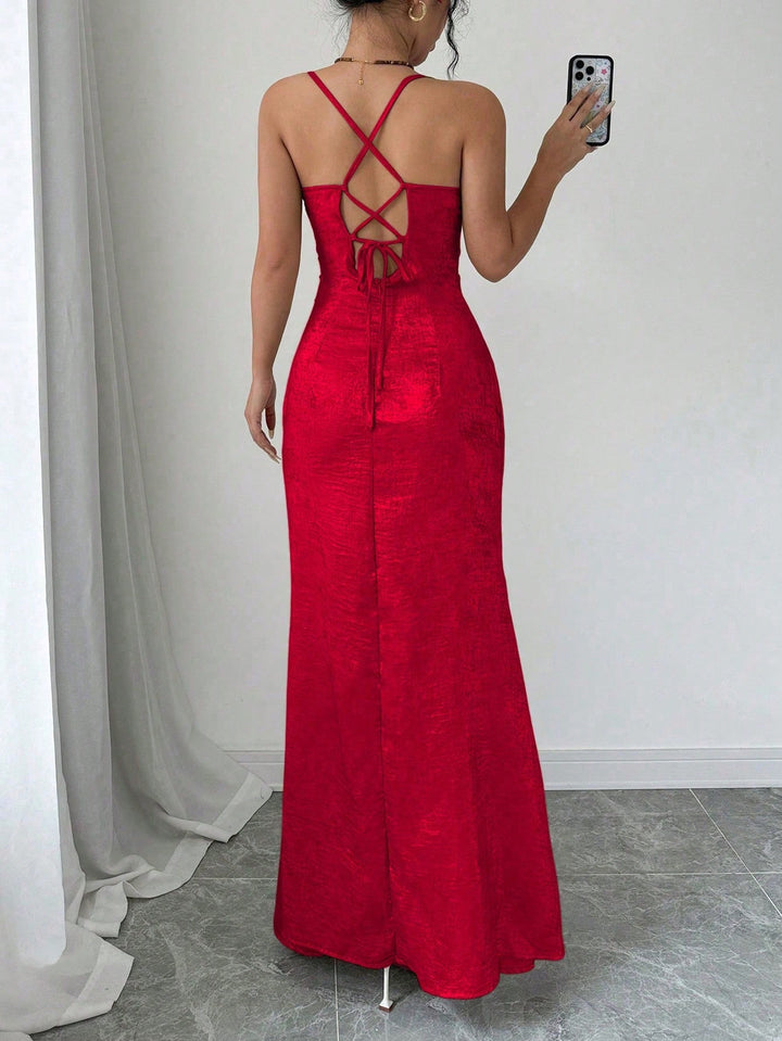 Rochie maxi SHEIN, roșu