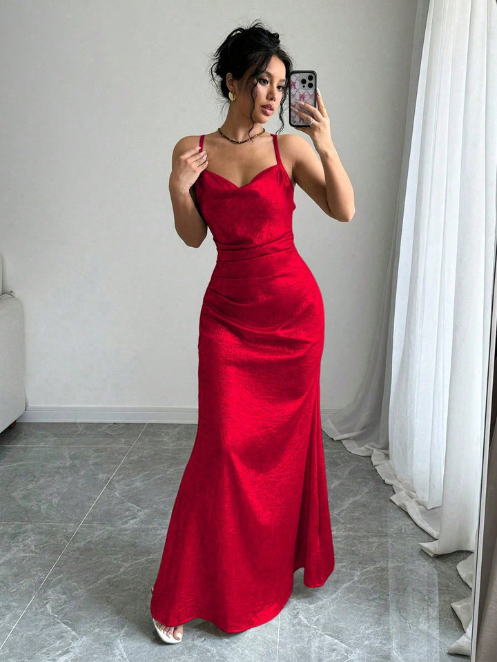 Rochie maxi SHEIN, roșu