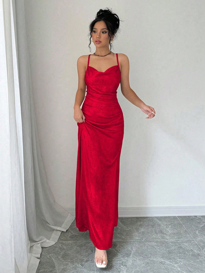 Rochie maxi SHEIN, roșu
