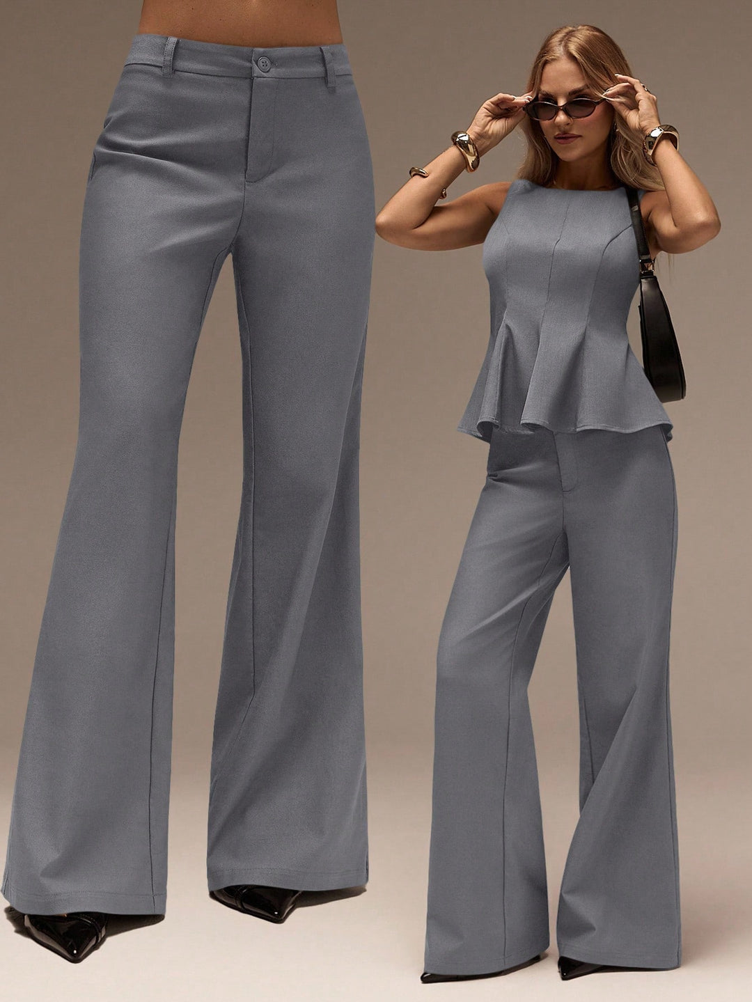 Pantaloni SHEIN, gri