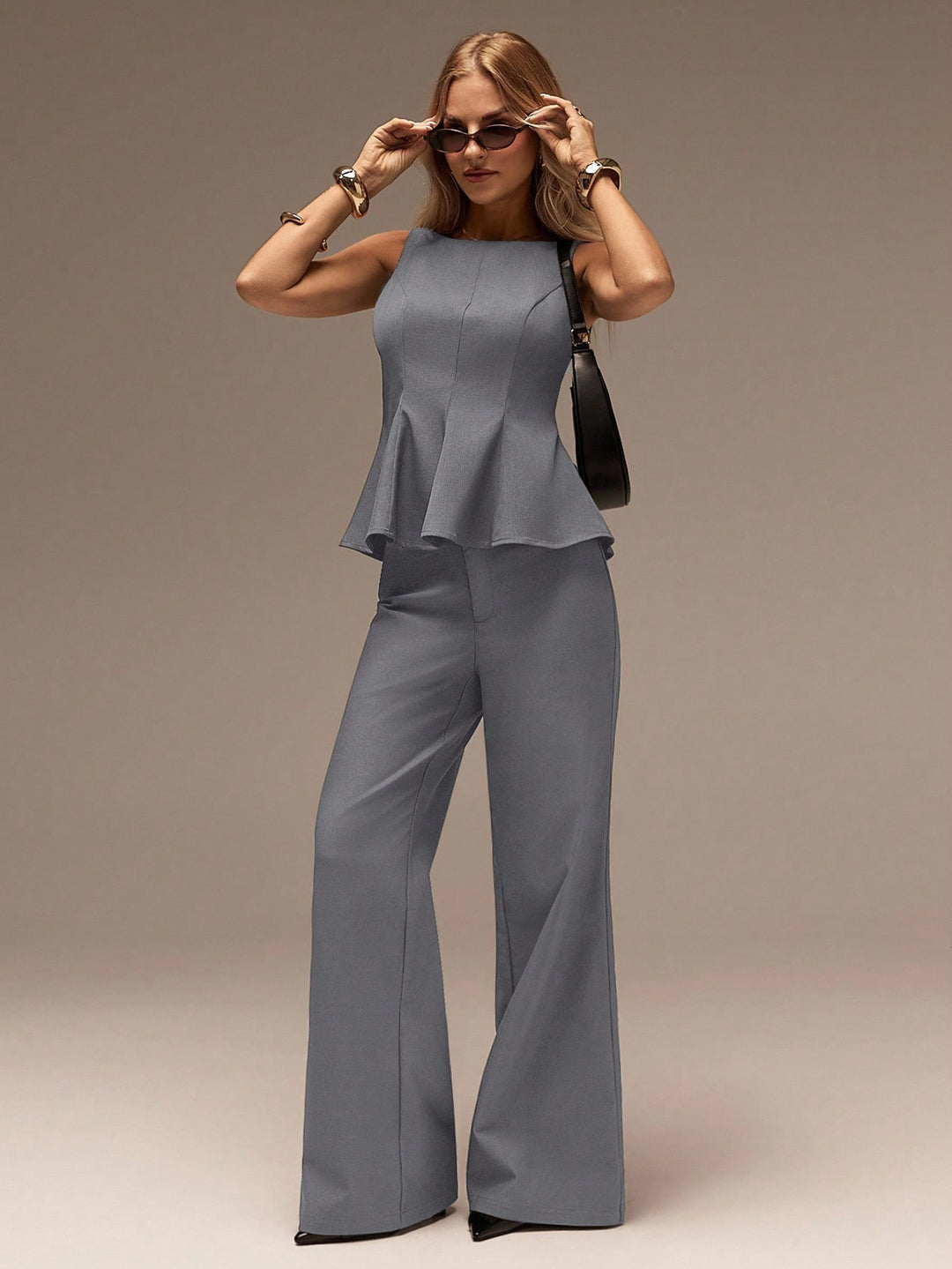 Pantaloni SHEIN, gri