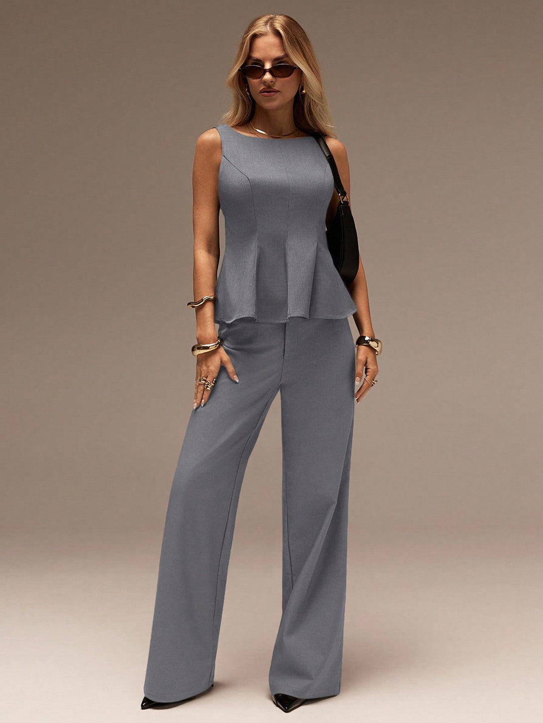 Pantaloni SHEIN, gri
