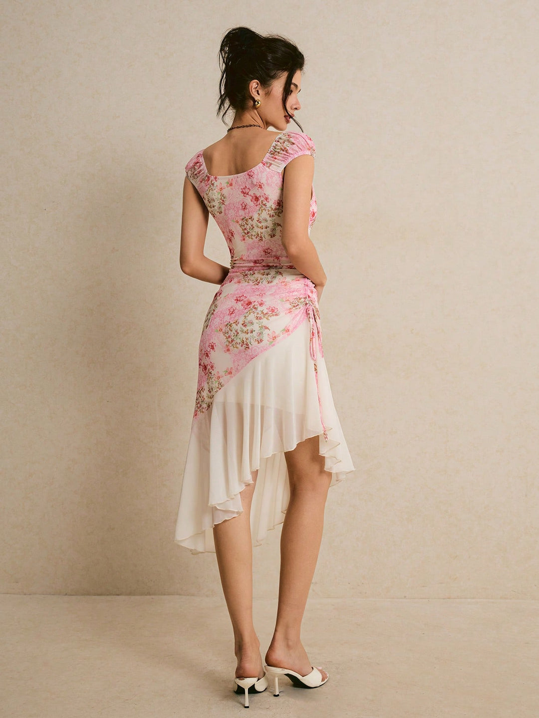 Rochie midi SHEIN, roz