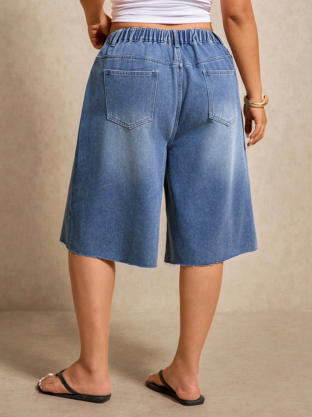 Pantaloni scurți SHEIN, albastru